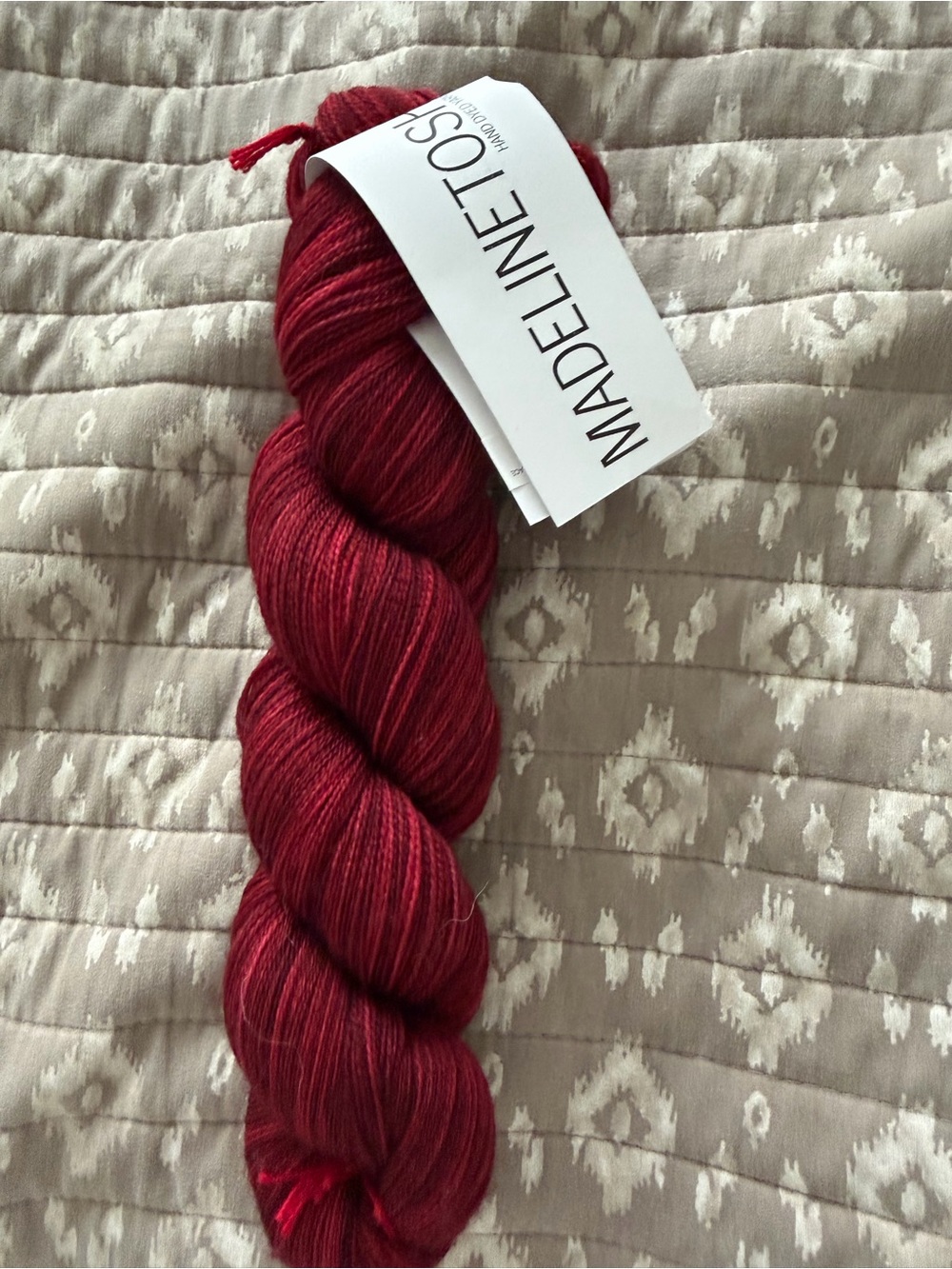 Madeline Tosh Yarn - Deep Red